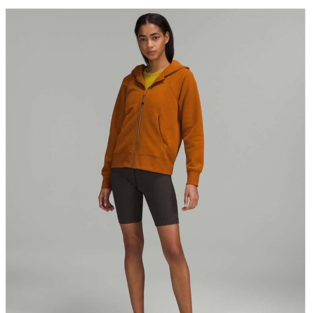 Women's Orange Zip-Up Hoodie